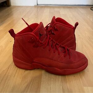 Nike Air Jordan 12 Retro GS Gym Red Tennis Shoes Sneakers US Size 7y 153265-601